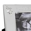 Silver Plated Baby's Scan Photo Frame with Embossed Detail 5" x 3.5"