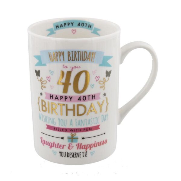 image419583736.jpg 40th Birthday Mug Signography Range Pink and Gold