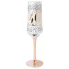 Luxe Birthday Champagne Flute with Rose Gold Stem by Hotchpotch - 40th