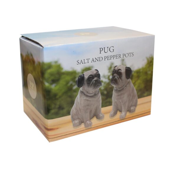 Pug Cruet Salt and Pepper Shakers Novelty Tableware Set