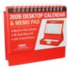 2026 Month to View Desktop Calendar and Memo Pad
