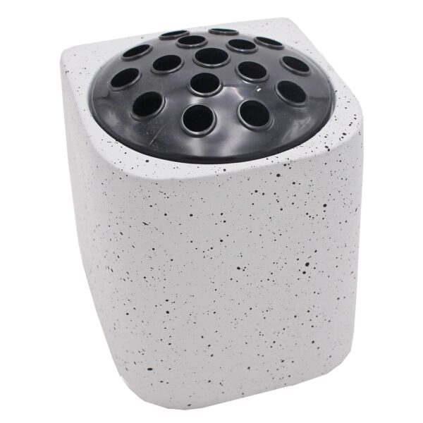 Memorial Rose Bowl Graveside Flower Vase with Diamanté and 3D Flowers - Special Mum and Dad