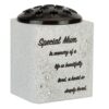 Memorial Rose Bowl Graveside Flower Vase with Diamanté and 3D Flowers - Special Mum