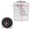 Memorial Rose Bowl Graveside Glazed Flower Vase with 3D Flowers - Mum