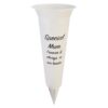 White Graveside Memorial Flower Spiked Vase with Wavy Edge - Special Mum