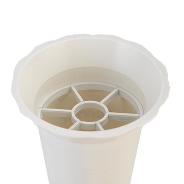 White Graveside Memorial Flower Spiked Vase with Wavy Edge - Special Mum