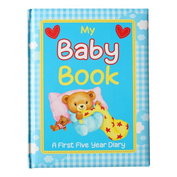 Blue Baby Record Book Baby Keepsake Diary Birth to 5 Yrs