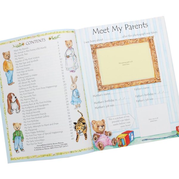 Blue Baby Record Book Baby Keepsake Diary Birth to 5 Yrs