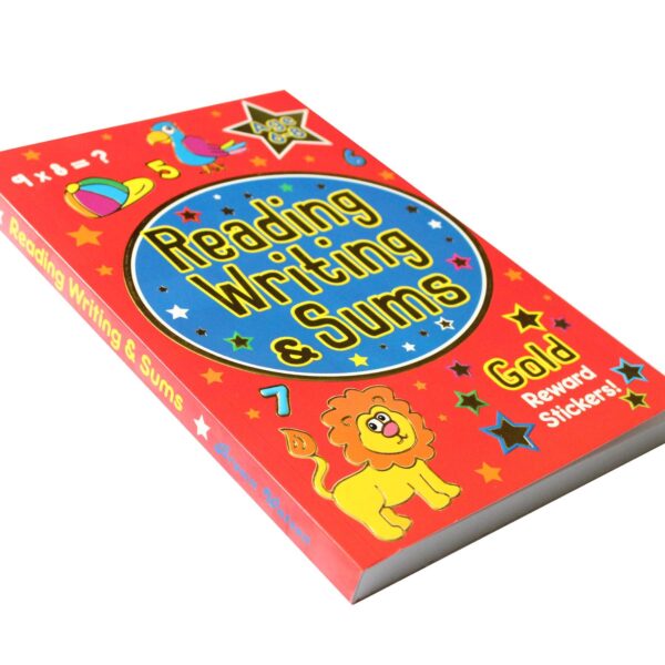 Reading Writing Sums Workbook with Gold Stars Stickers Age 6-8 Years