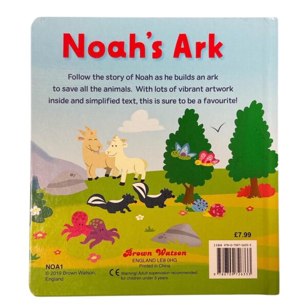 Children's Book 'Noah's Ark' Hardback Board Book Colourfully illustrated