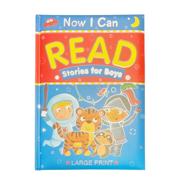 Children's Book 'Now I Can Read Stories for Boys' Large Print Padded Hardback