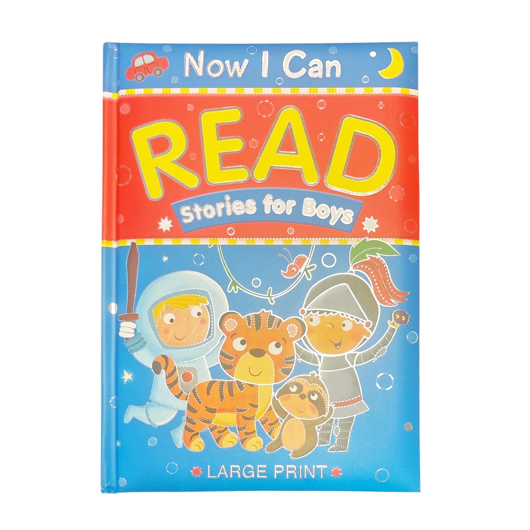 Children's Book 'Now I Can Read Stories for Boys' Large Print Padded Hardback