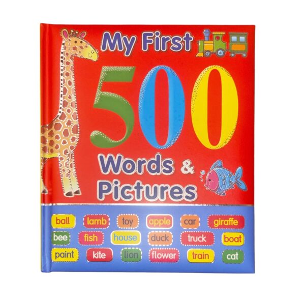 image485750658.jpg My First 500 Words and Pictures Vocabulary Padded Hardback Book Baby Toddler