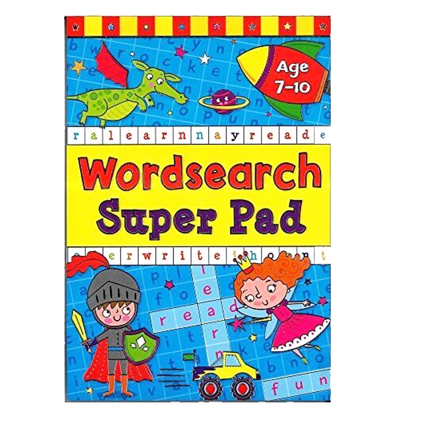Super Pad Activity Book - Great for Holiday - Age 7-10 Word Search Pad
