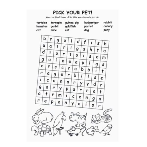 Super Pad Activity Book - Great for Holiday - Age 7-10 Word Search Pad