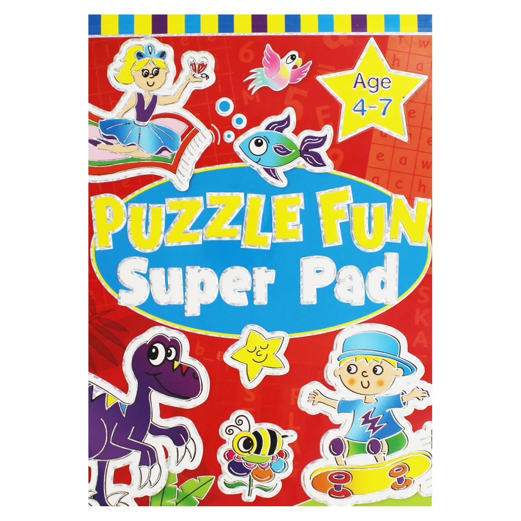 Super Pad Activity Book - Great for Holiday - Age 4-7 Puzzle Fun