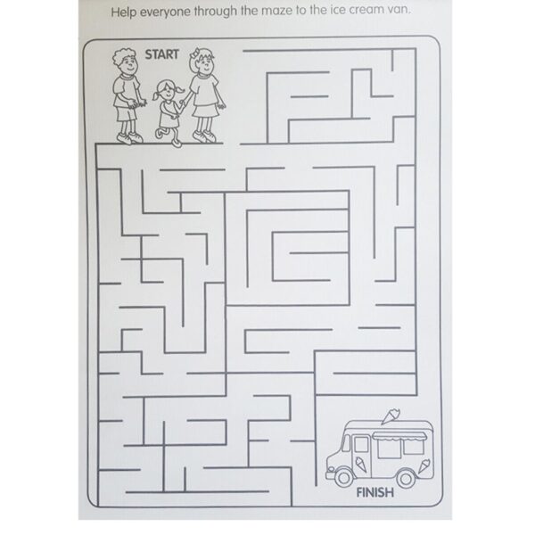 image485750708.jpg Super Pad Activity Book - Great for Holiday - Age 4-7 Mazes