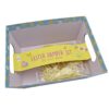 Easter Hamper Basket Kit Gift Box Filling Cellophane Ribbon - Blue with Chicks