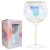 Birthday Gin Glass with Holographic / Iridescent Wording - Gorgeous at 18