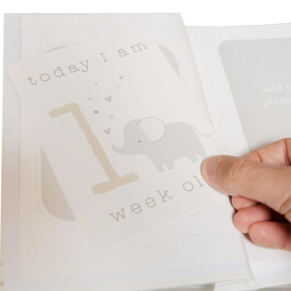 Baby My First Milestones Record Book / Photo Album and Milestones Cards Set