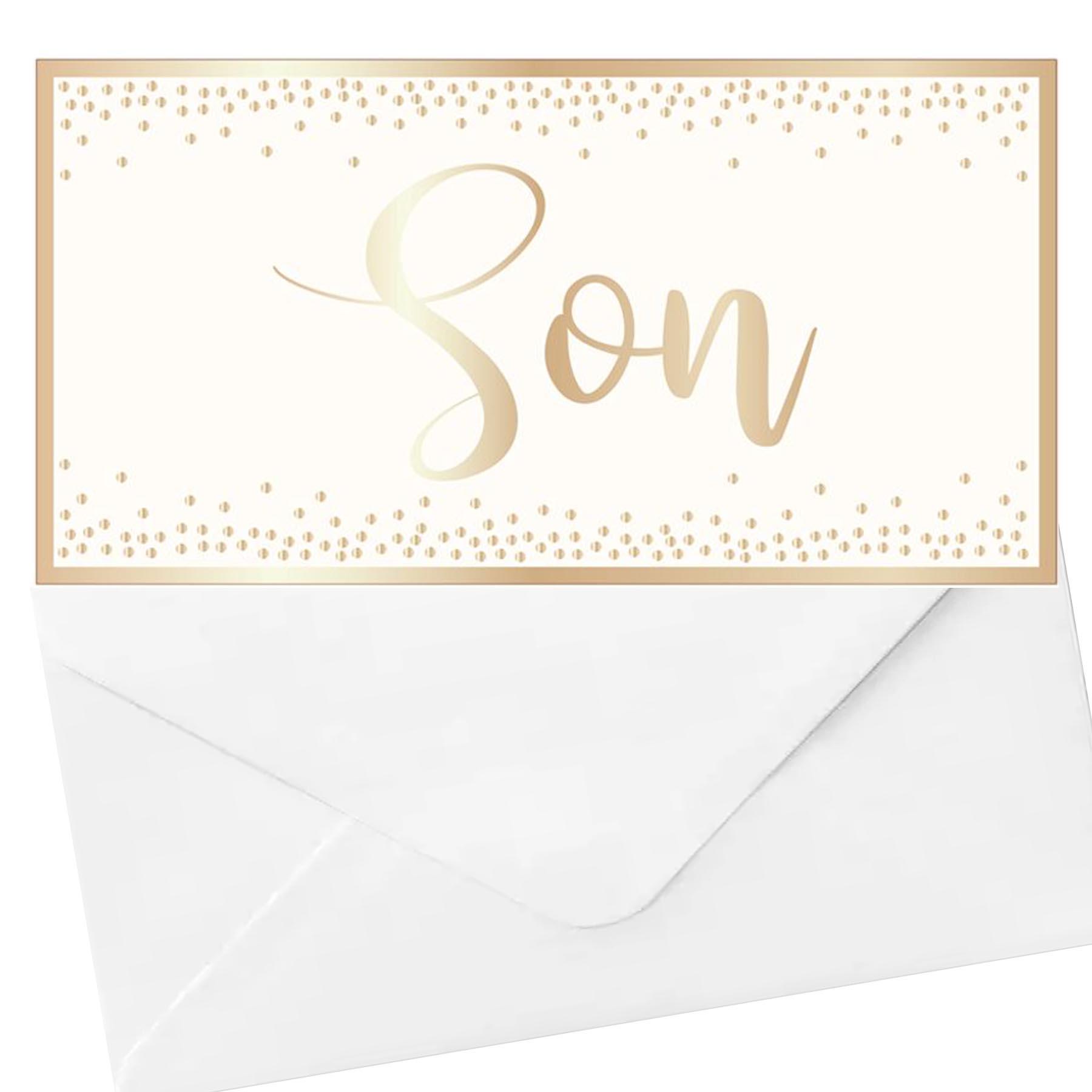 Money Wallet and Envelope - Cream / Gold - Son