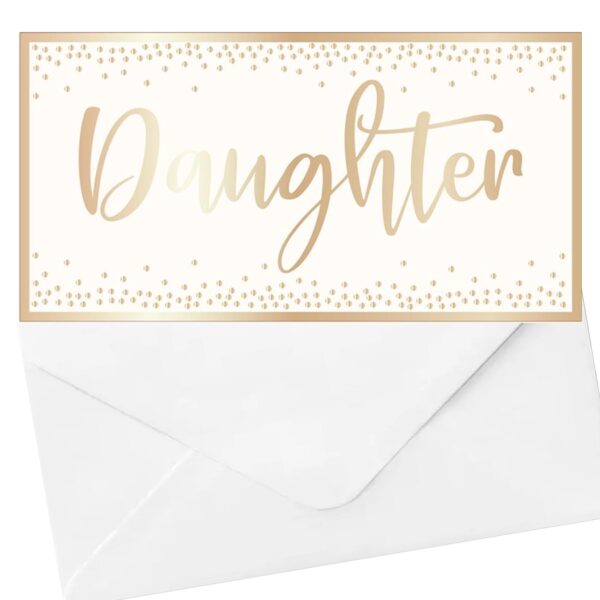 Money Wallet and Envelope - Cream / Gold - Daughter