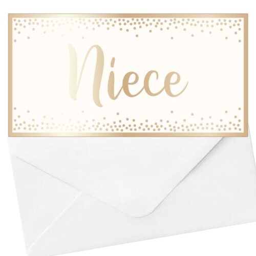 Money Wallet and Envelope - Cream / Gold - Niece