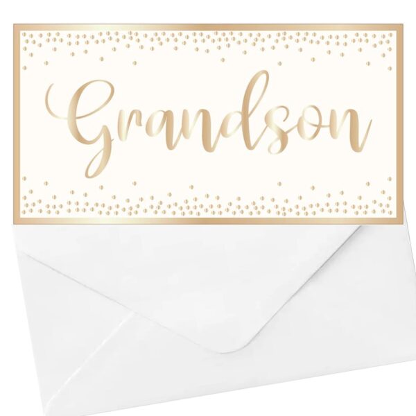 Money Wallet and Envelope - Cream / Gold - Grandson