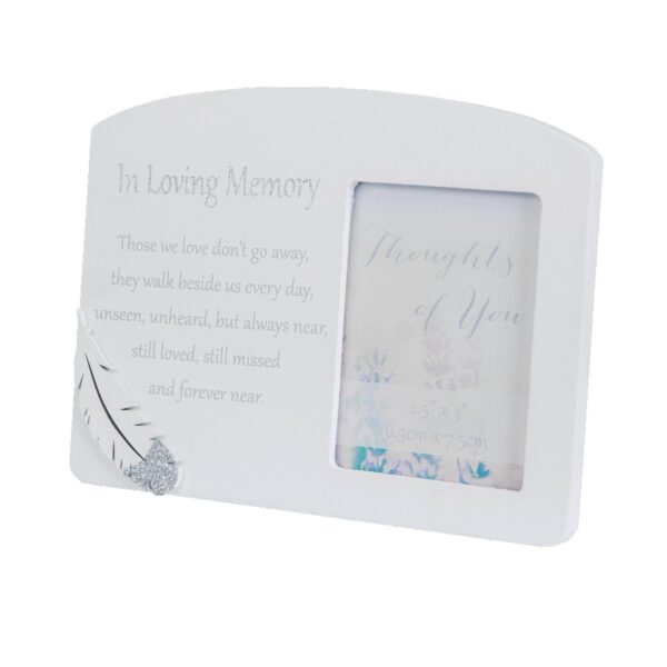 image485751208.jpg Memorial Photo Frame with a Loving Message and Feather Attachment - In Loving Memory
