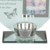 Glass Memorial Tea Light Candle Holder with Photo Frame - Nan