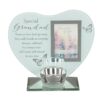 Glass Memorial Tea Light Candle Holder with Photo Frame - Grandad