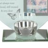 Glass Memorial Tea Light Candle Holder with Photo Frame - Grandad