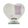Glass Memorial Tea Light Candle Holder with Photo Frame - Auntie