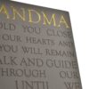 Grey Square Memorial Plaque by Thoughts of You - Grandma