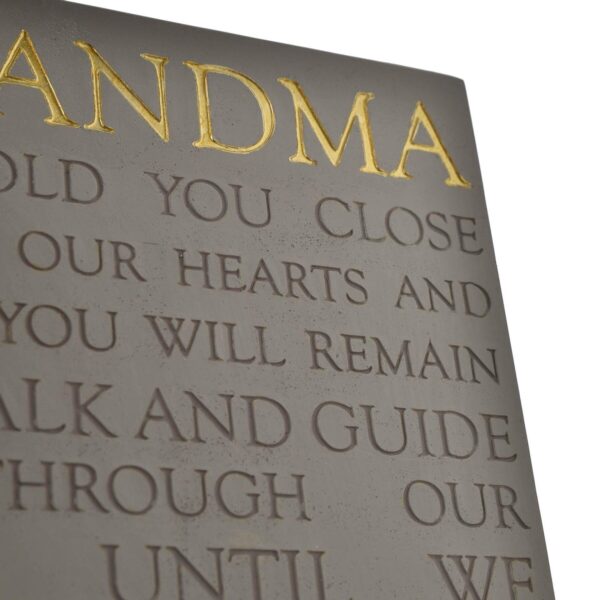 Grey Square Memorial Plaque by Thoughts of You - Grandma