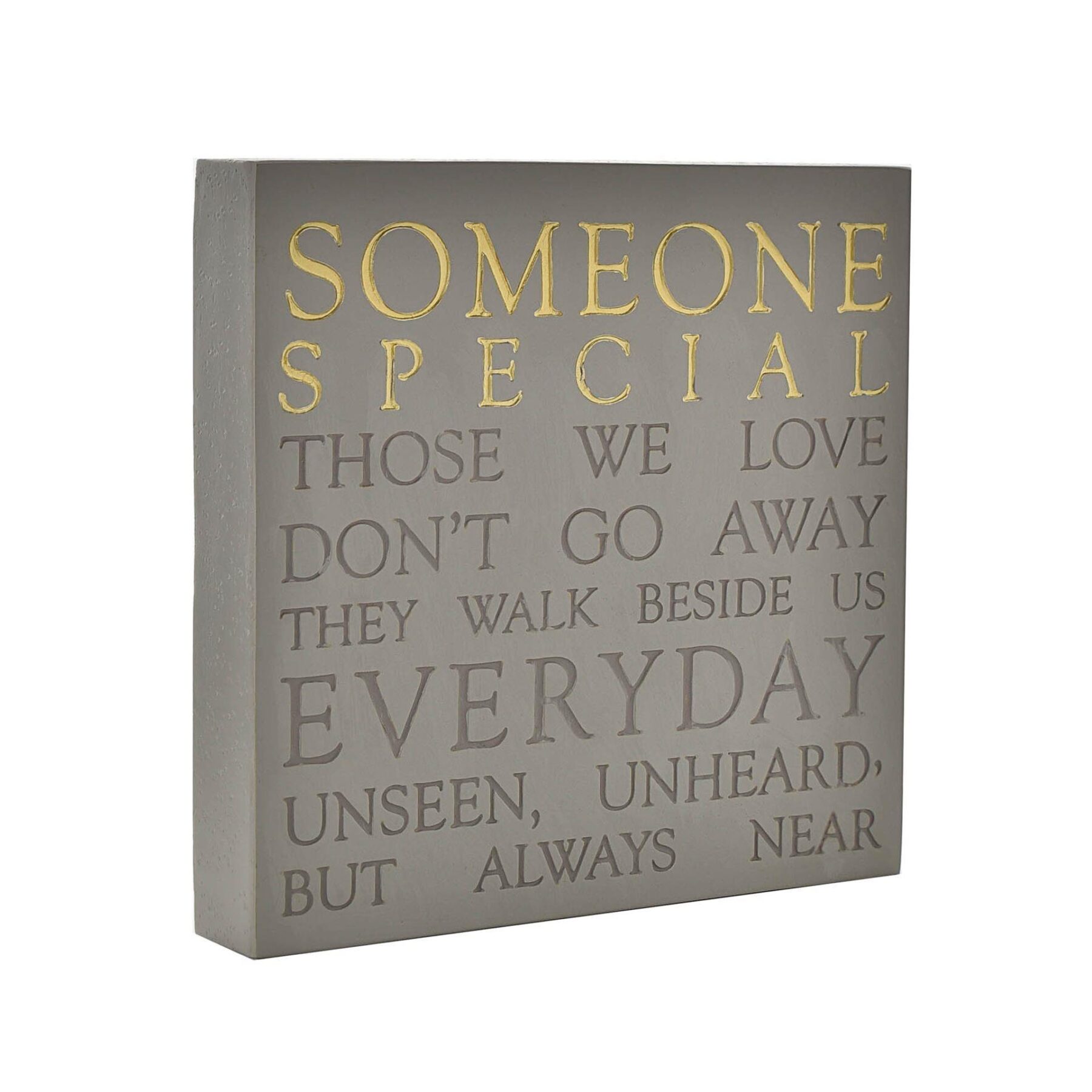 Grey Square Memorial Plaque by Thoughts of You - Someone Special