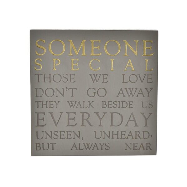 Grey Square Memorial Plaque by Thoughts of You - Someone Special