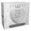 Memorial Heart Plaque with Flowers and Wording Glazed Finish Graveside Ornament - Mum