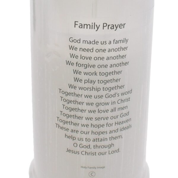 Pillar Candle In Holder Religious Gift - Holy Family
