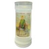Pillar Candle In Holder Religious Gift - Saint Patrick