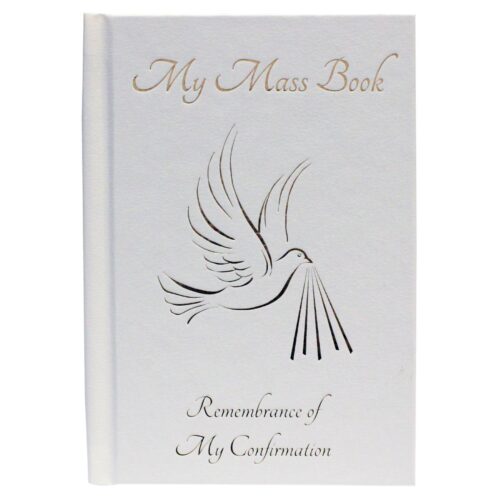 Confirmation Mass Book Hardback Cover - White