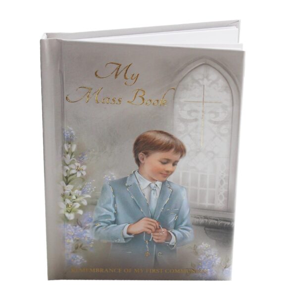 image485810971.jpg My Mass Book Holy Communion Prayers Religious Hardback - Boy