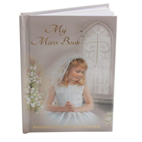 My Mass Book Holy Communion Prayers Religious Hardback - Girl