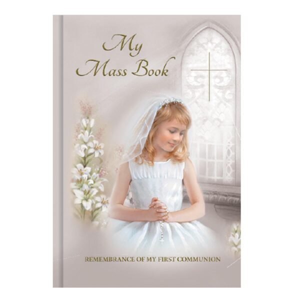 My Mass Book Holy Communion Prayers Religious Hardback - Girl