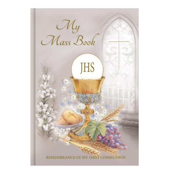 image485811007.jpg My Mass Book Holy Communion Prayers Religious Hardback - Symbolic