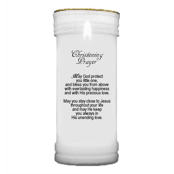 Pillar Candle Christening Keepsake Gift - Baby Girl