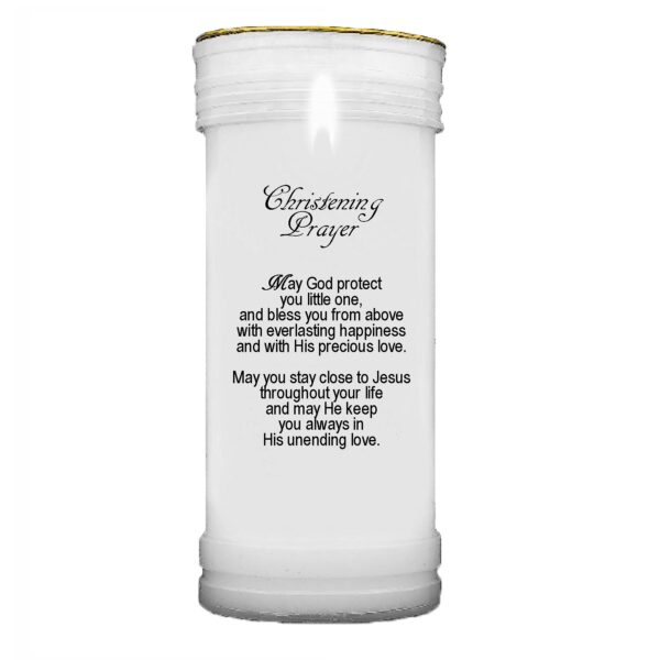 Pillar Candle Christening Keepsake Gift - Baby Boy
