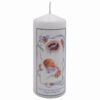 Christening Pillar Candle 15cm Cellophane Wrapped Keepsake Gift - Baby Boy