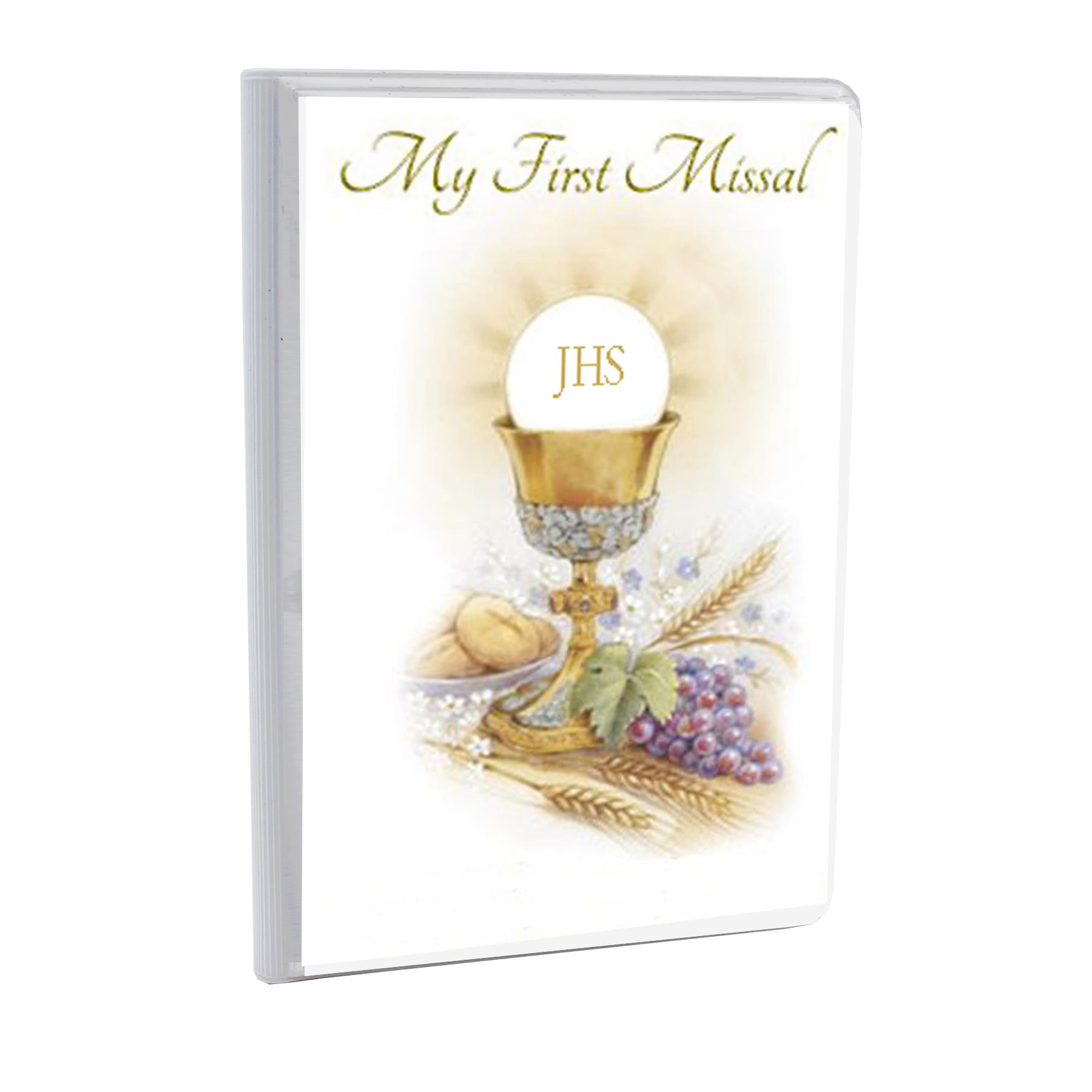 My First Missal Book Holy Communion Prayers Religious White Cover