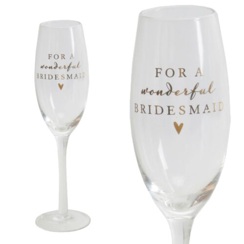 Boxed Amore Wedding Gift Champagne Flute - Wonderful Bridesmaid